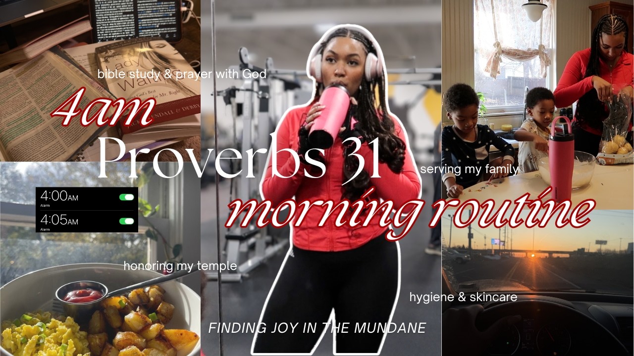 4AM PROVERBS 31 WOMAN MORNING ROUTINE  | Become the Woman God Called You to Be