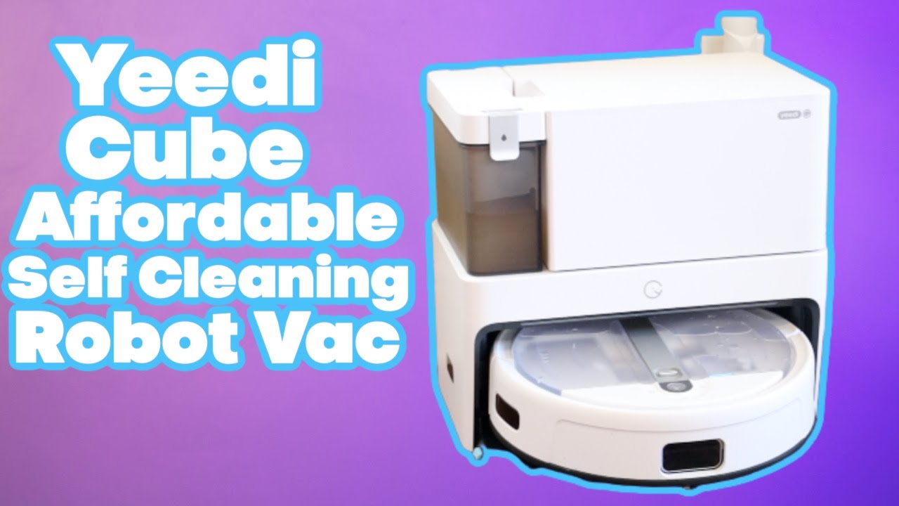 Yeedi Cube : The Most Affordable Self Washing Robot Vacuum! 2500 Vibrations Per Minute Sonic Mop!