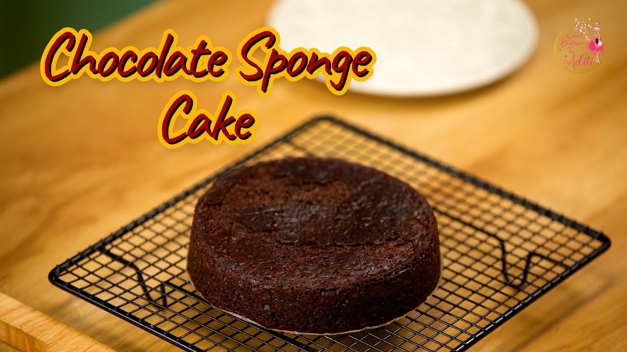 Eggless Chocolate Sponge |  Easy Cake Recipe