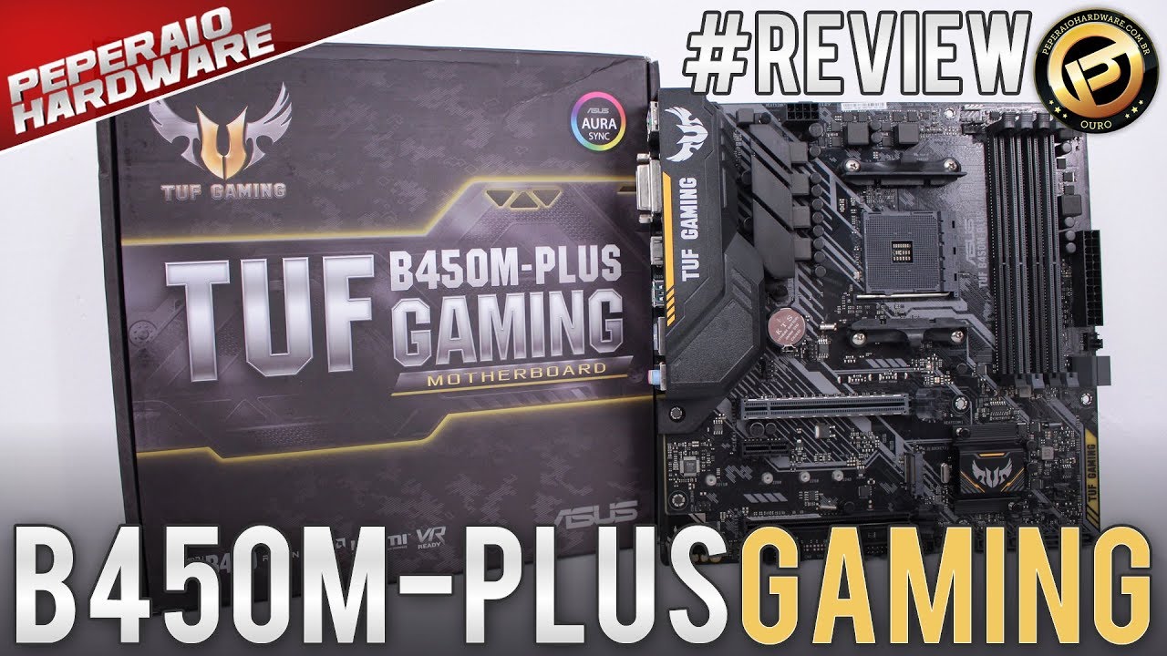 Review ASUS TUF B450M-PLUS Gaming - Mais um bom modelo de B450 - Teste do VRM e RAM até 3600 Mhz