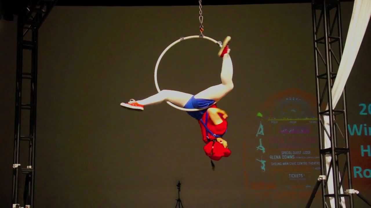 Super Mario Brothers on Aerial Hoop by Denise Hou (dindin)