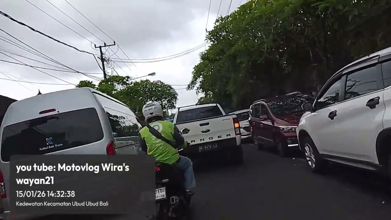 Desa Begawan Payangan Gianyar - jalan Bypass Soekarno Kediri Tabanan Bali, motovlog perjalanan sore.