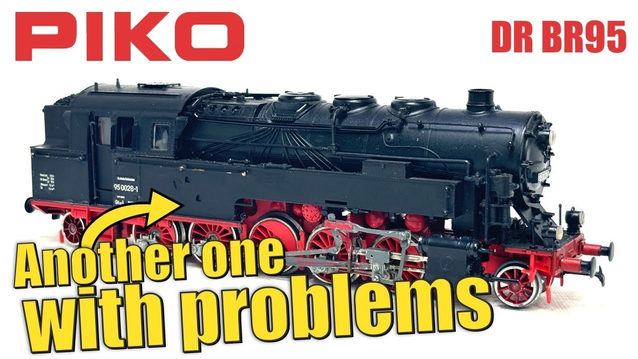 БОЛЬШЕ ПРОБЛЕМ - Обзор и ремонт танкового паровоза Piko Deutsche Reichsbahn BR95 | Модель железно...