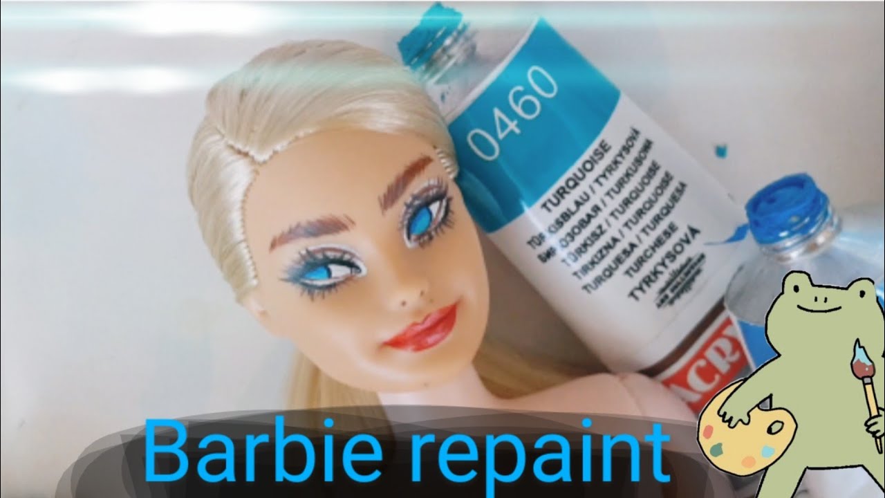 Barbie doll DIY repaint