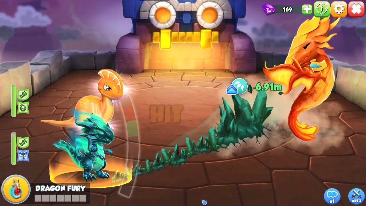 40 vs 48 Emerald Phantom Dragon Attack the Boss Dragon | Dragon Mania Legends