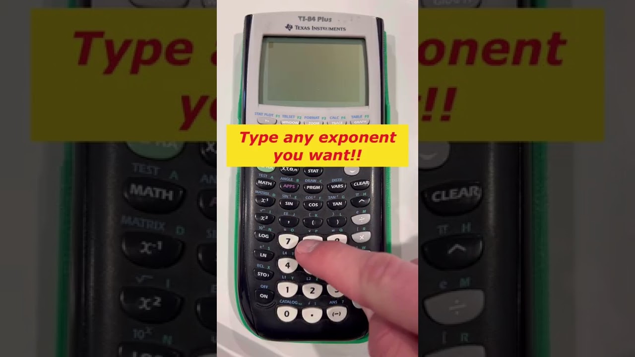 TI-84 Tips & Tricks: Typing in any Exponent #maths #hacks #calculator