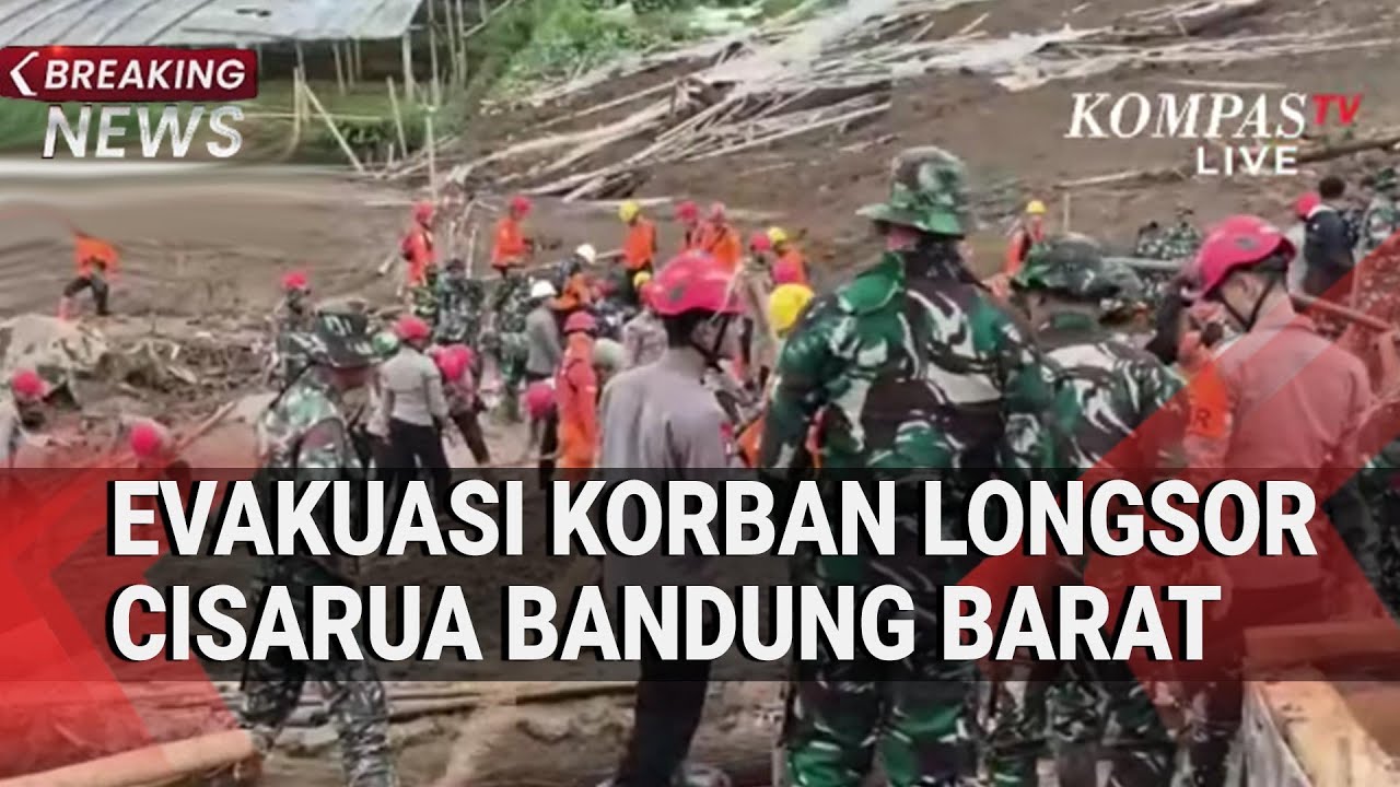 Evakuasi Korban Longsor Cisarua Bandung Barat 27 Januari 2026