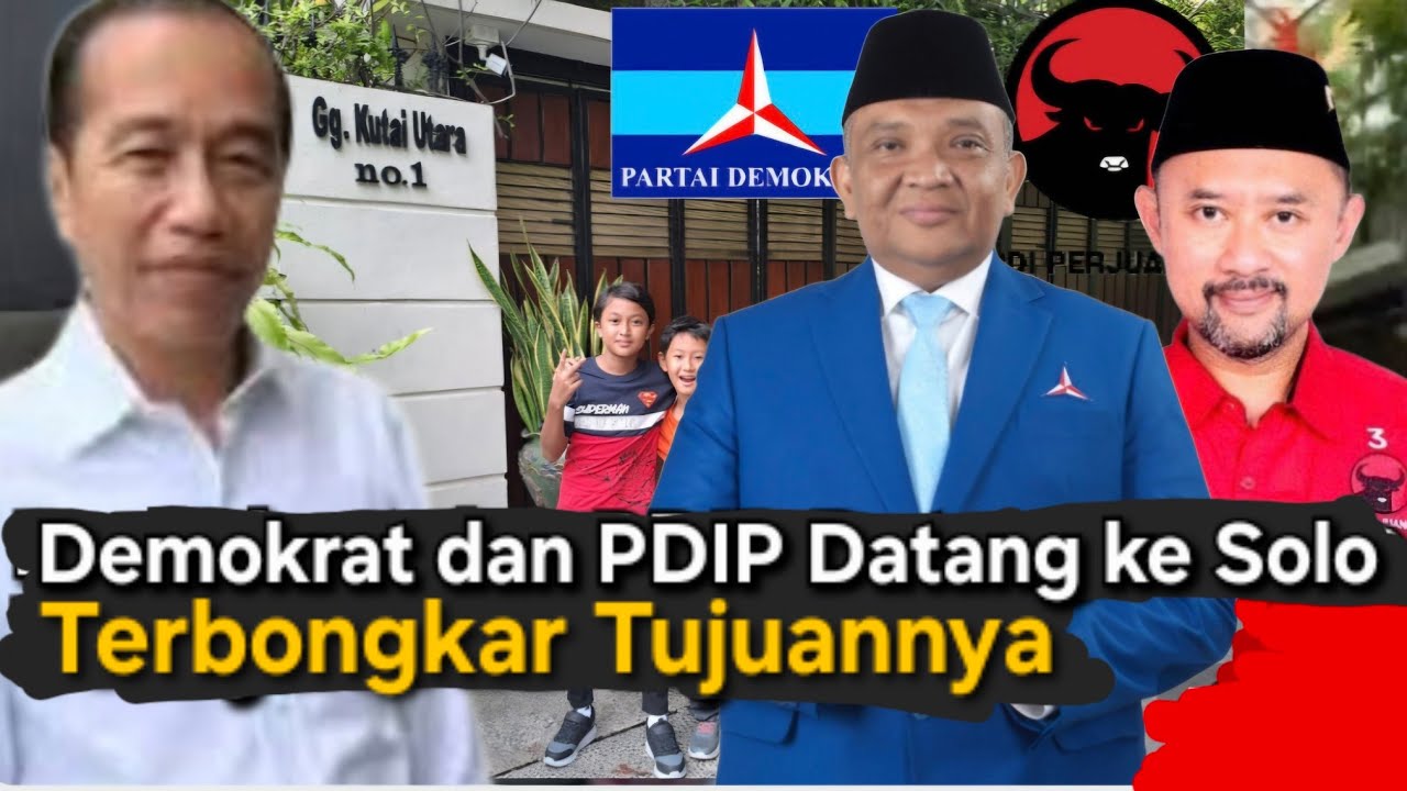 GEGER DIRUMAH PAK JOKOWI, HADIR DARI PARTAI DEMOKRAT DAN PDIP, TERNYATA INI MASALAH YG DIBAHASNYA