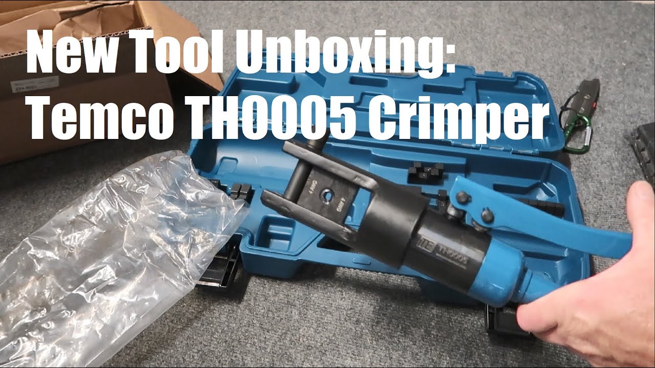 Temco TH0005 Hydraulic Crimper Unboxing | Build Your Own Battery Interconnect Cables
