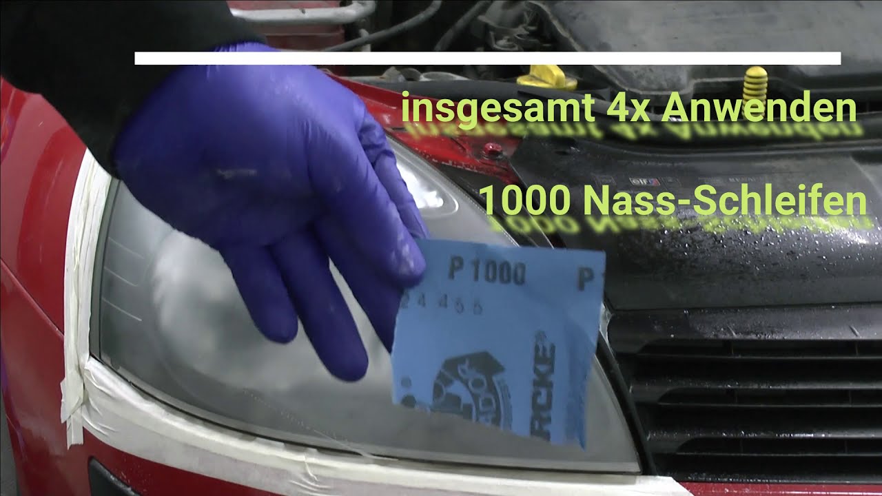 Scheinwerfer polieren //Headlight polish //Matte Scheinwerfer //Aufpolieren // Aufbereiten