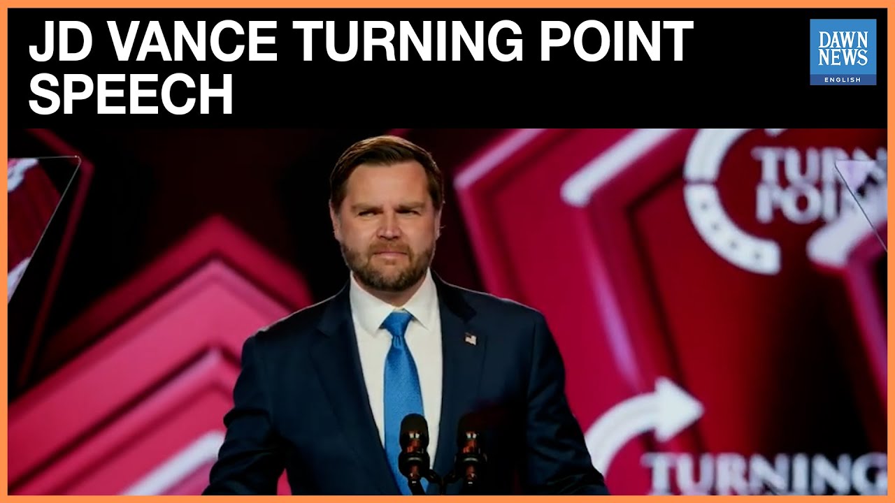JD Vance Calls for Unity, Faith, and America First at Turning Point USA 2025 | Dawn News English