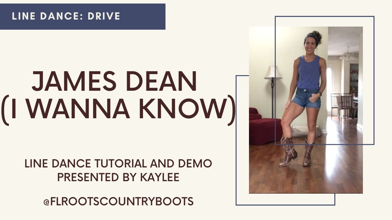 James Dean (I Wanna Know) ~ Intermediate Line Dance Tutorial and Demo ~ Line Dance: DRIVE