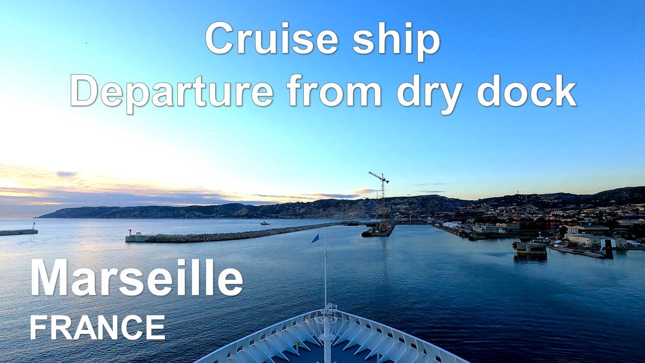 Ship's departure from dry dock | shipyard | passenger ship | maritime transport - part #2