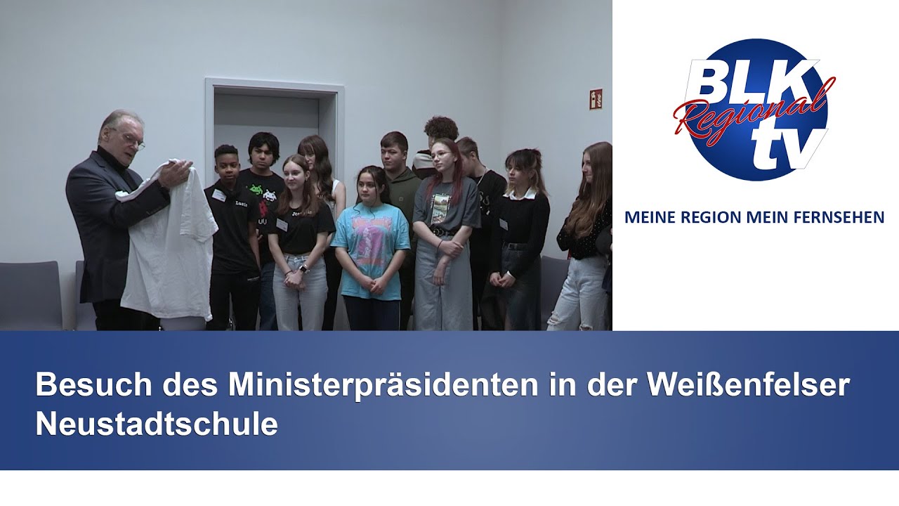 Besuch des Ministerpräsidenten in der Weißenfelser Neustadtschule