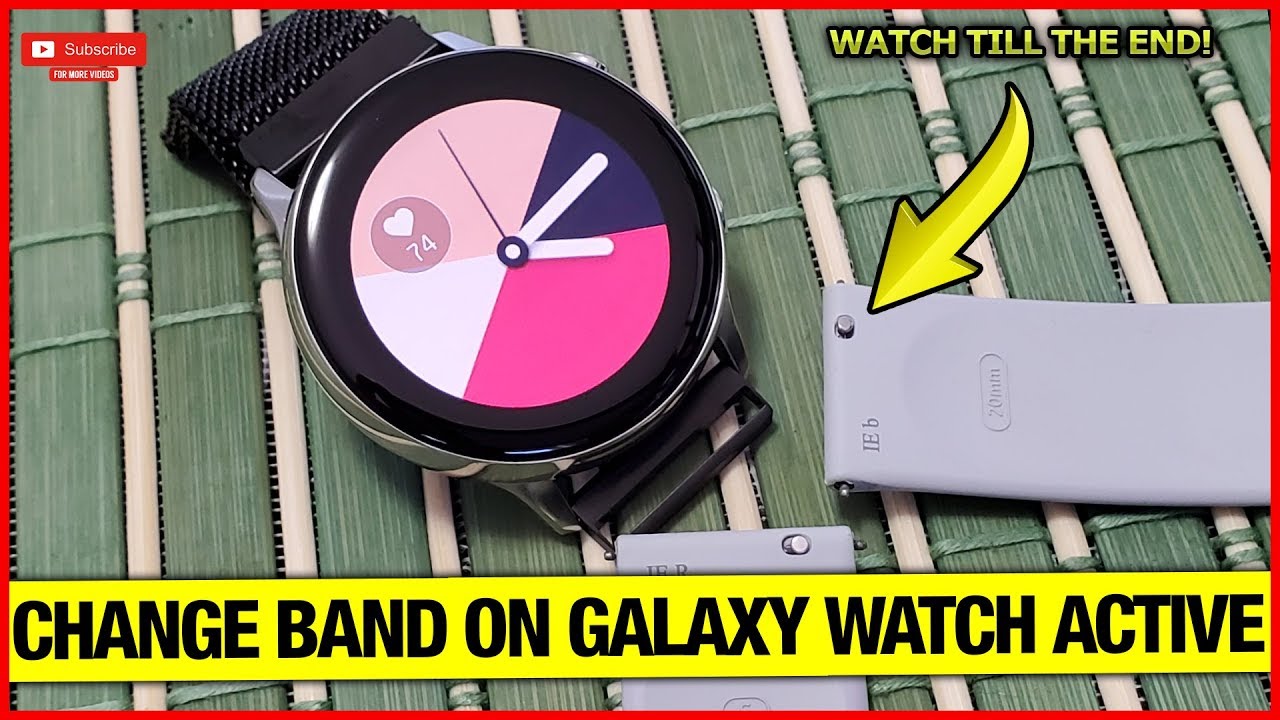 How to Change Band on Galaxy Watch 3 & Active 2 (Best Magnetic Loop Band for Galaxy Watch)