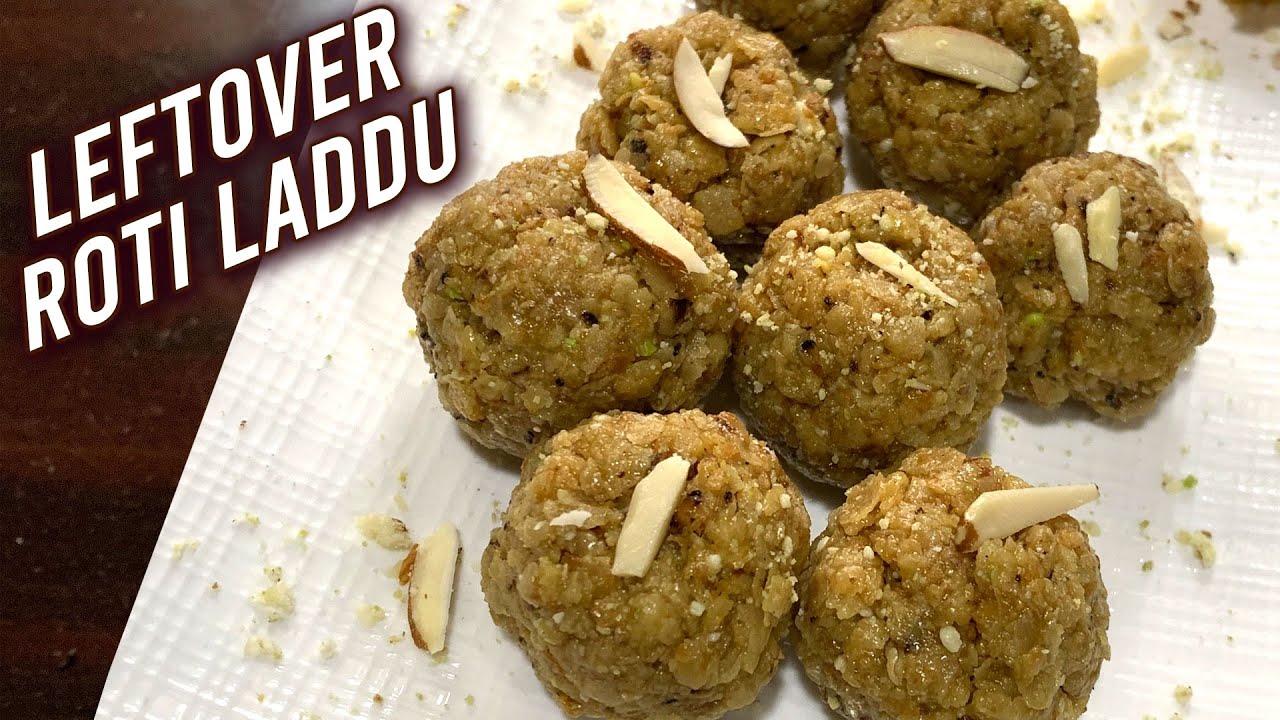 Leftover Roti Laddu | How To Make Roti Churma Ladoo | Quick Sweet Recipe | Chapati Ladoo By Ruchi