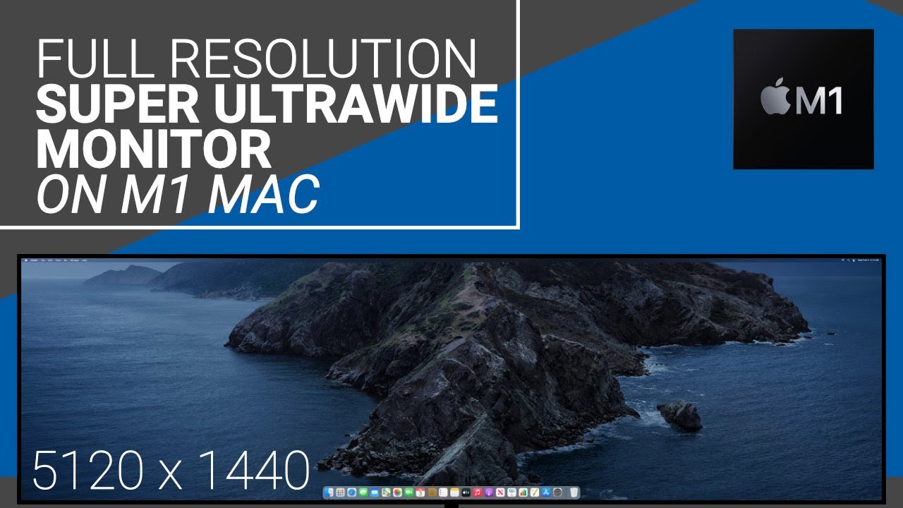 Как получить разрешение 5120x1440 на Apple M1 Mac — сверхширокий монитор Samsung CRG9 + M1 Mac Mini