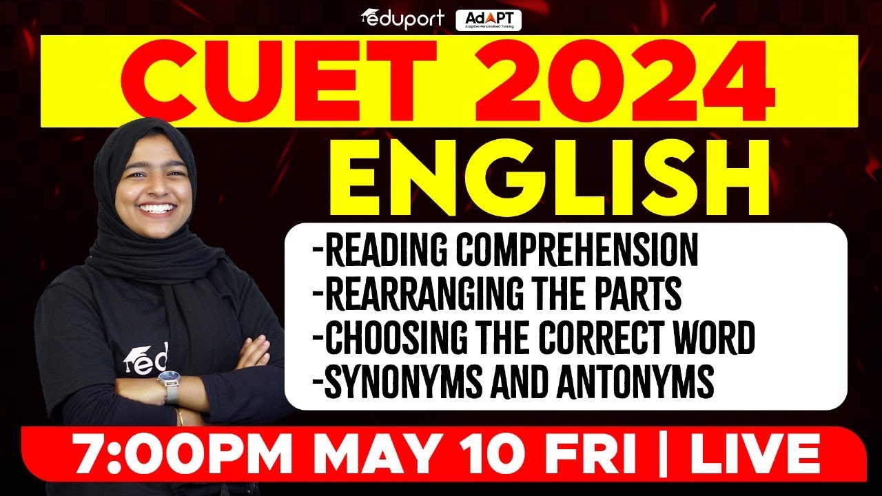 CUET 2024 - English | CUET English Marathon - 1 | Eduport CUET