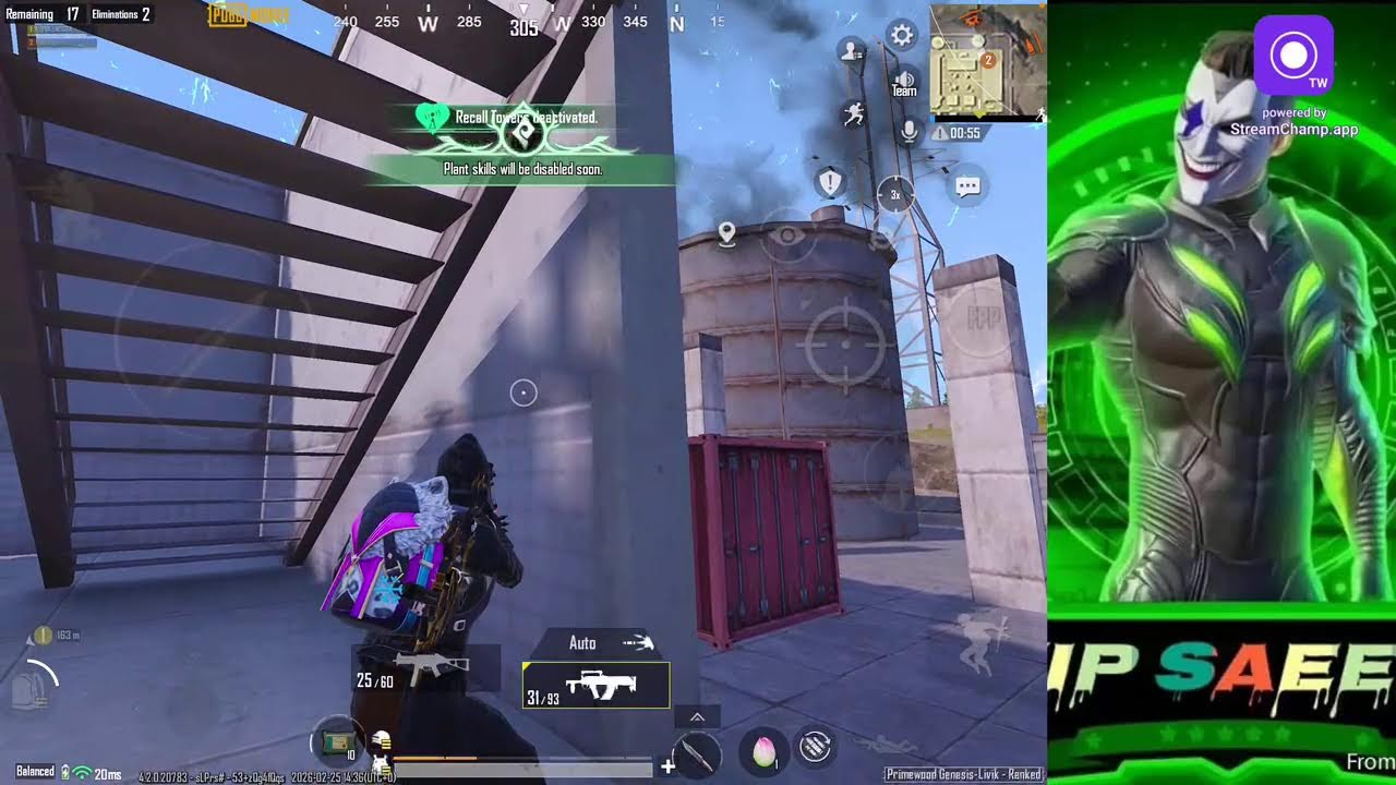 Broadcast powered by StreamChamp