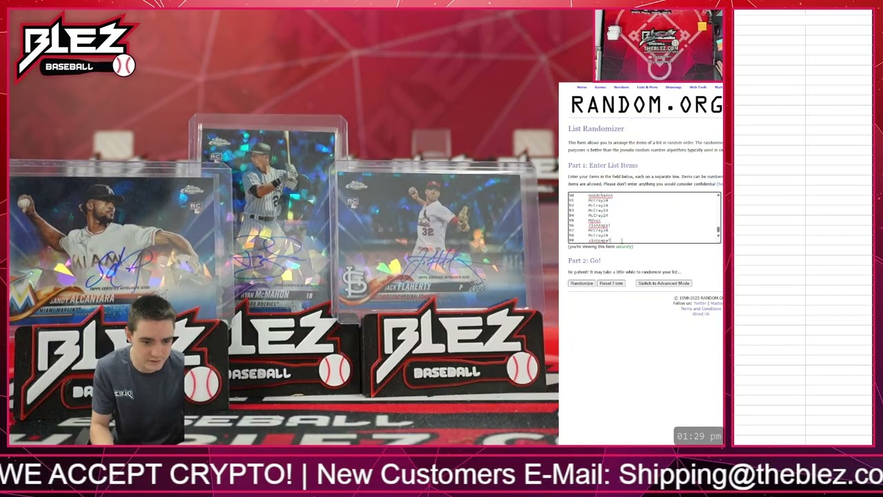 RANDOM for 2018 Topps Chrome Sapphire 3 AUTOS!