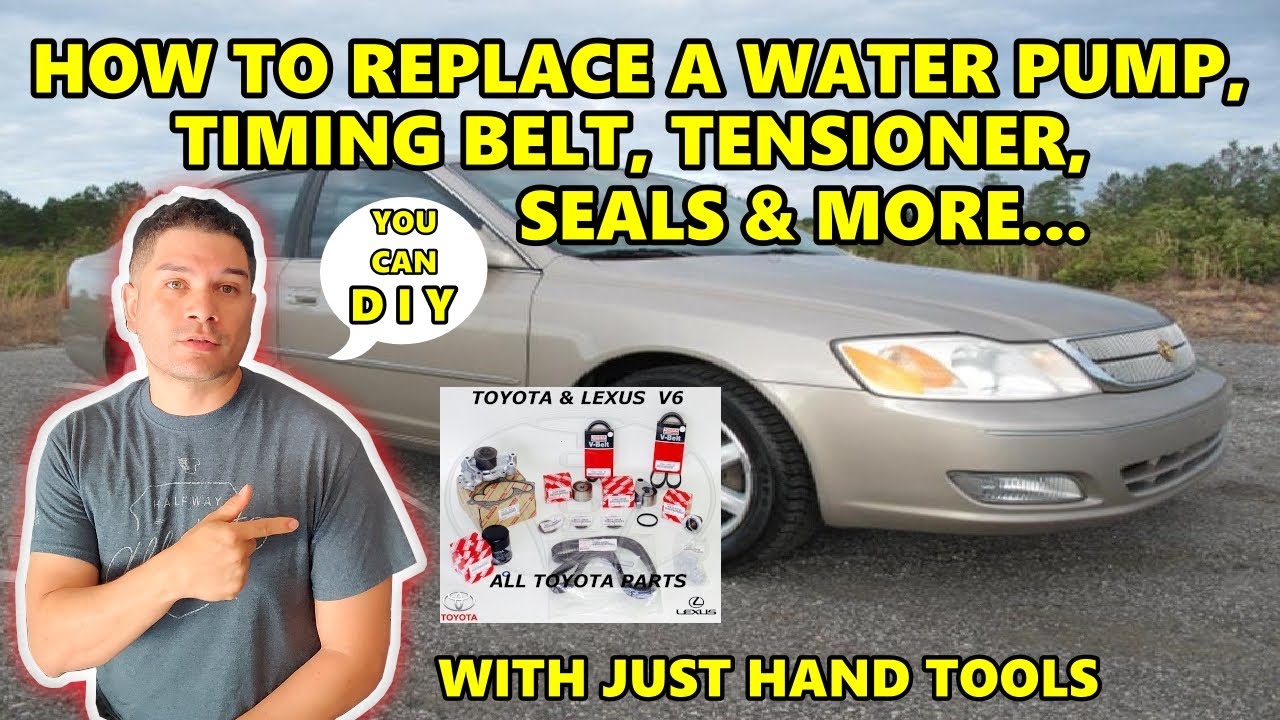 How To Replace A Water Pump, Timing Belt, Camshaft & Crankshaft Seals on a 2002 - 2004 Toyota Avalon