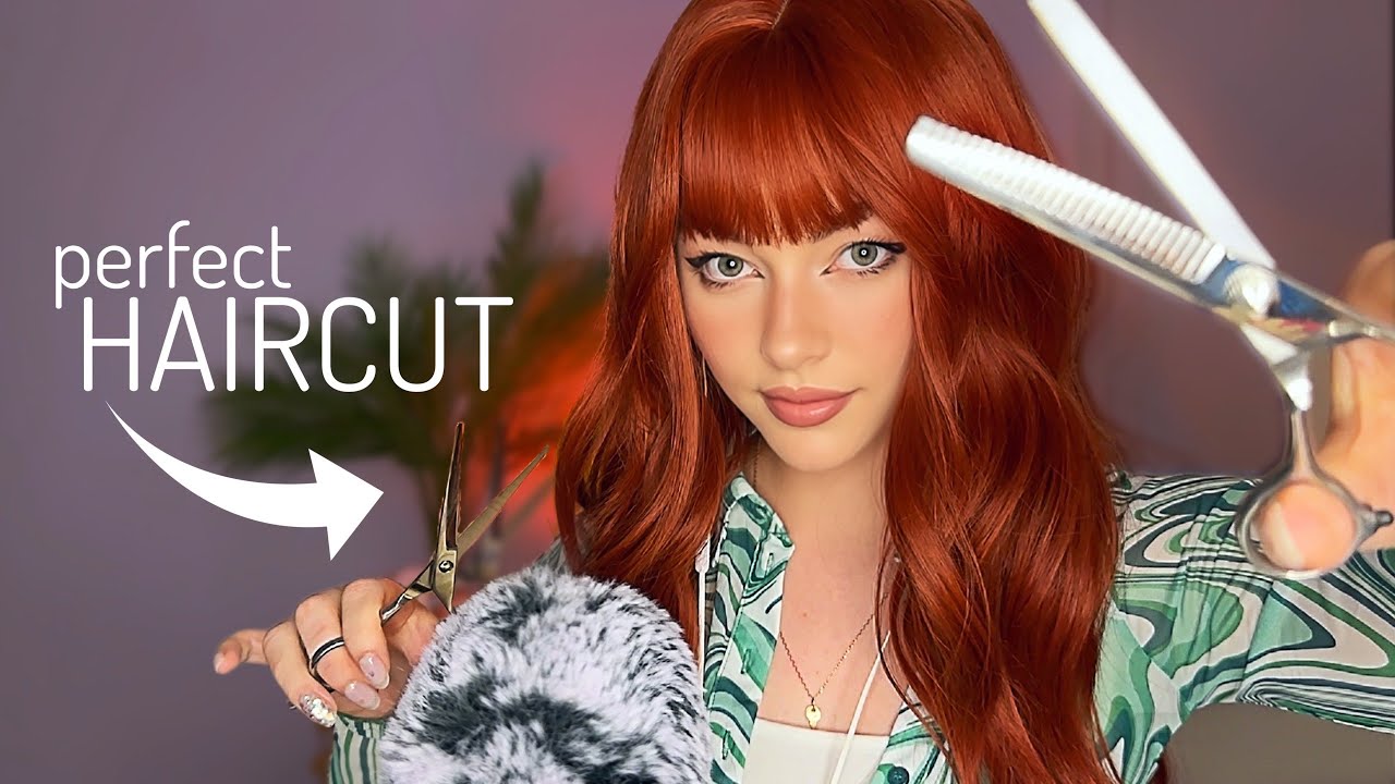 ASMR Relaxing Haircut ✂️ Scissors, Mouth sounds & RolePlay