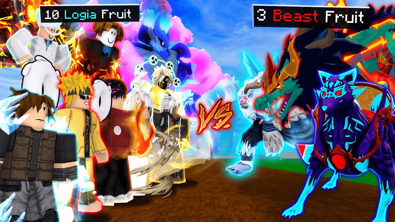 3 QU&Aacute;I TH&Uacute; MẠNH NHẤT Đấu Vs 10 TR&Aacute;I NGUY&Ecirc;N TỐ MẠNH NHẤT Blox Fruits |  Roblox