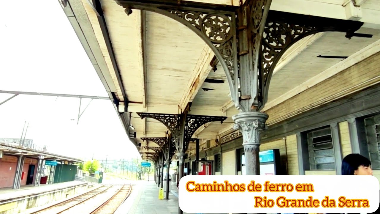 Estação no caminho de ferro em Rio Grande da Serra 