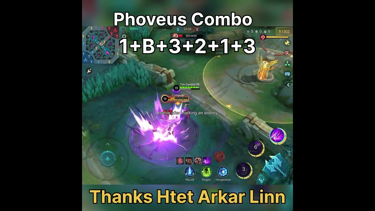 ✅ INSANE Phoveus Combo! 🔥 Outplay Every Dash Hero | Mobile Legends Shorts #mlbbshorts