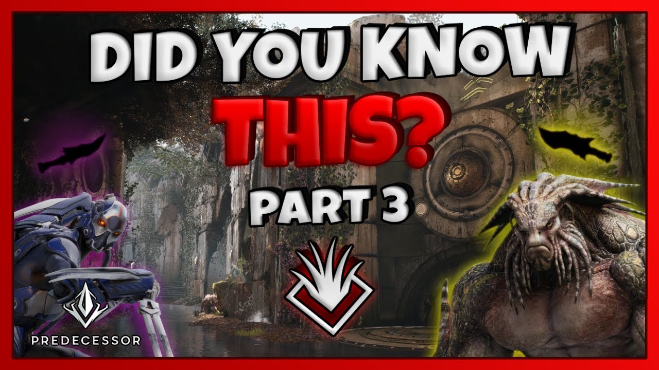 10 HIDDEN MECHANICS You Probably Don't Know About In PREDECESSOR | JUNGLER'S EDITION