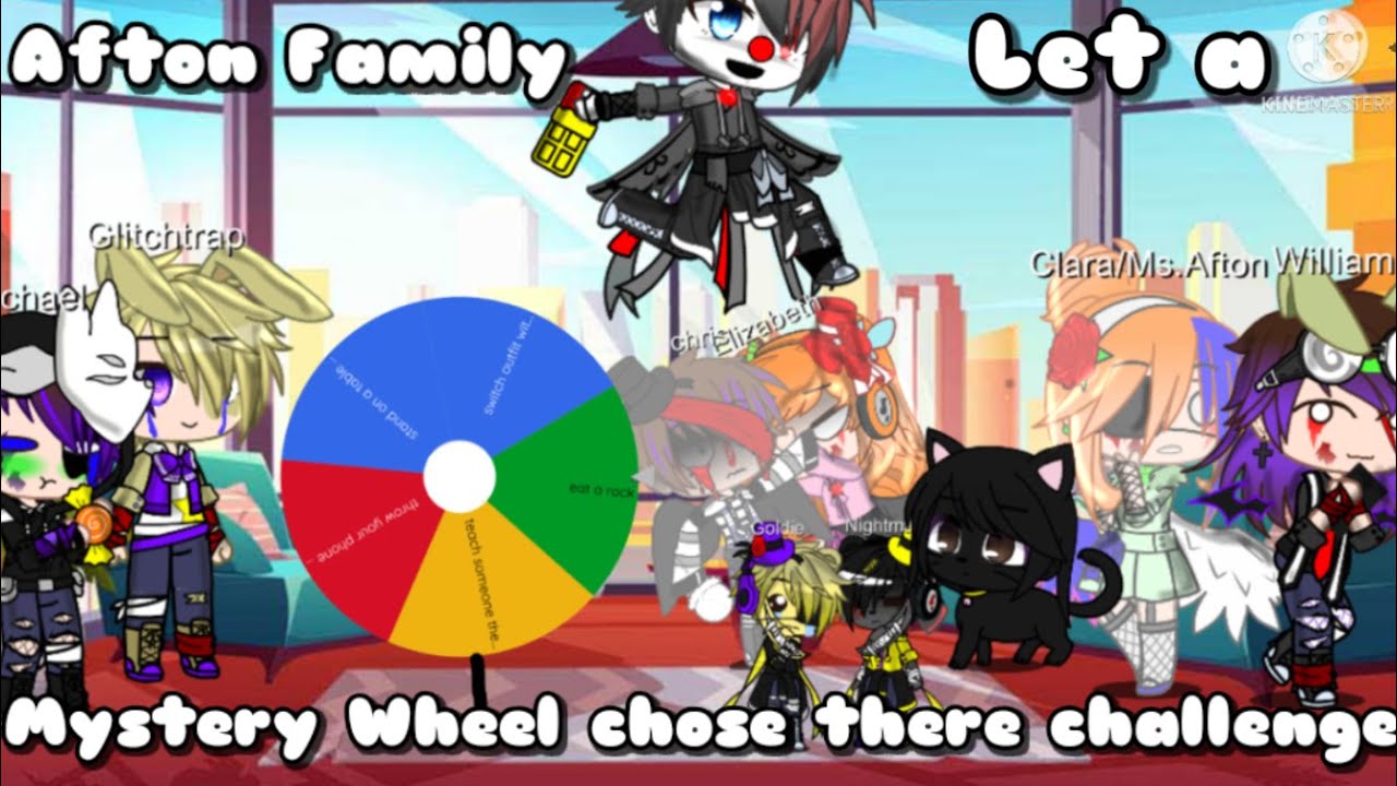 Afton Family let a mystery wheel Chose there challenge ll Gacha Club ll