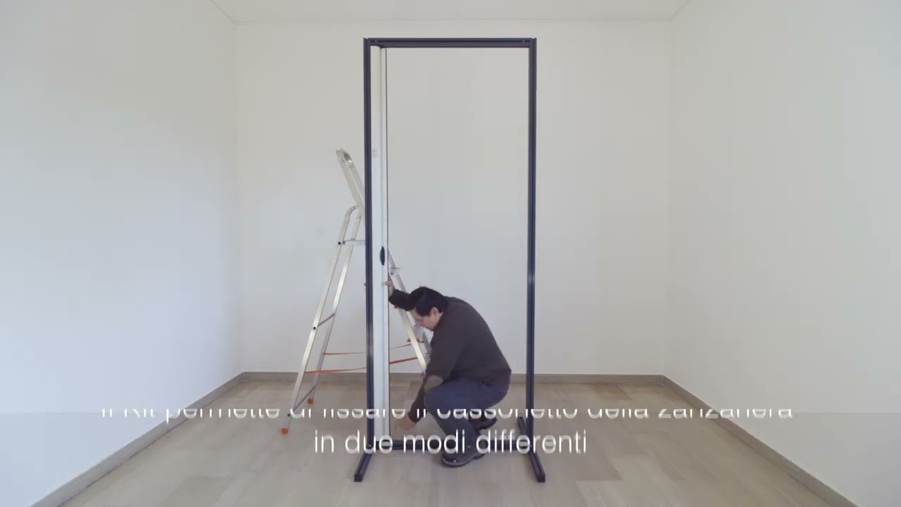 Come installare la zanzariera Roll porta laterale Sangiorgio