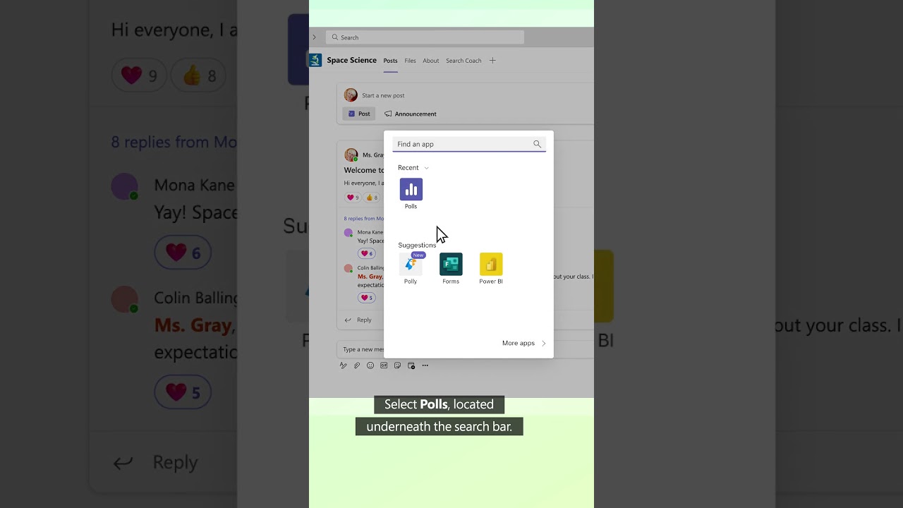 How to make a poll in Microsoft Teams #shorts