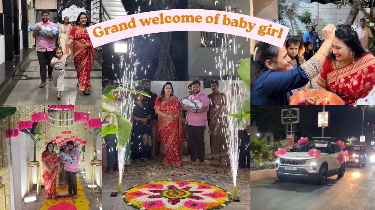 Grand Welcome of Didi & Her Newborn Baby Girl ❤️ | Hospital to Home Journey🤩