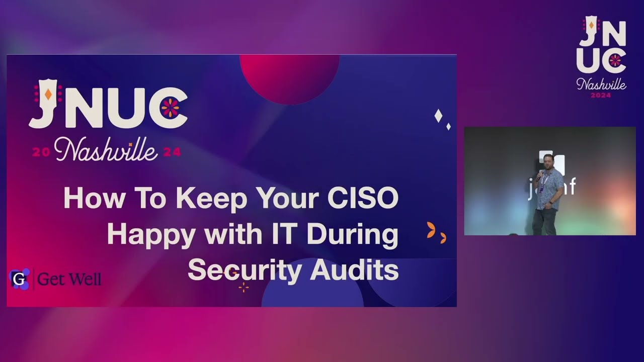 #JNUC 2024: Mastering #Security Audits with #Jamf Pro and #Compliance Tools