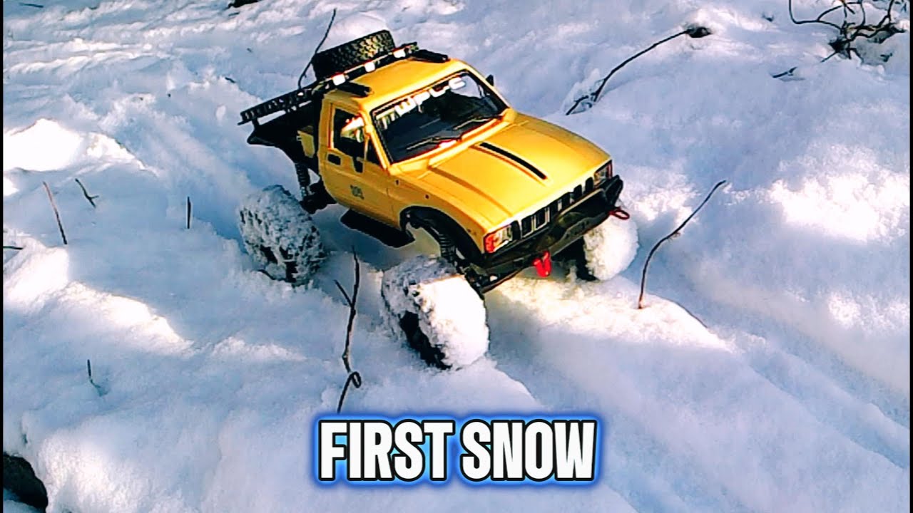 First Snow of the Year – WPL C14 Calming Winter Crawl #new #rc