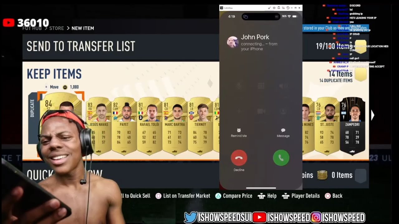 John Pork Spam Call's Speed...😂😂