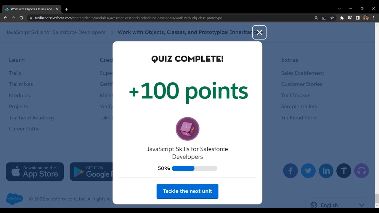 Salesforce Trailhead - Work with Objects, Classes, and Prototypical Inheritance