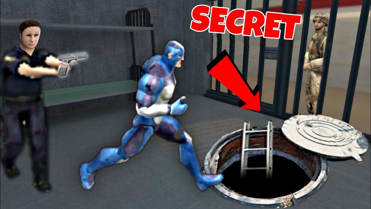 SECRET BASE In Jail | Rope Hero Vice Town | Zaib