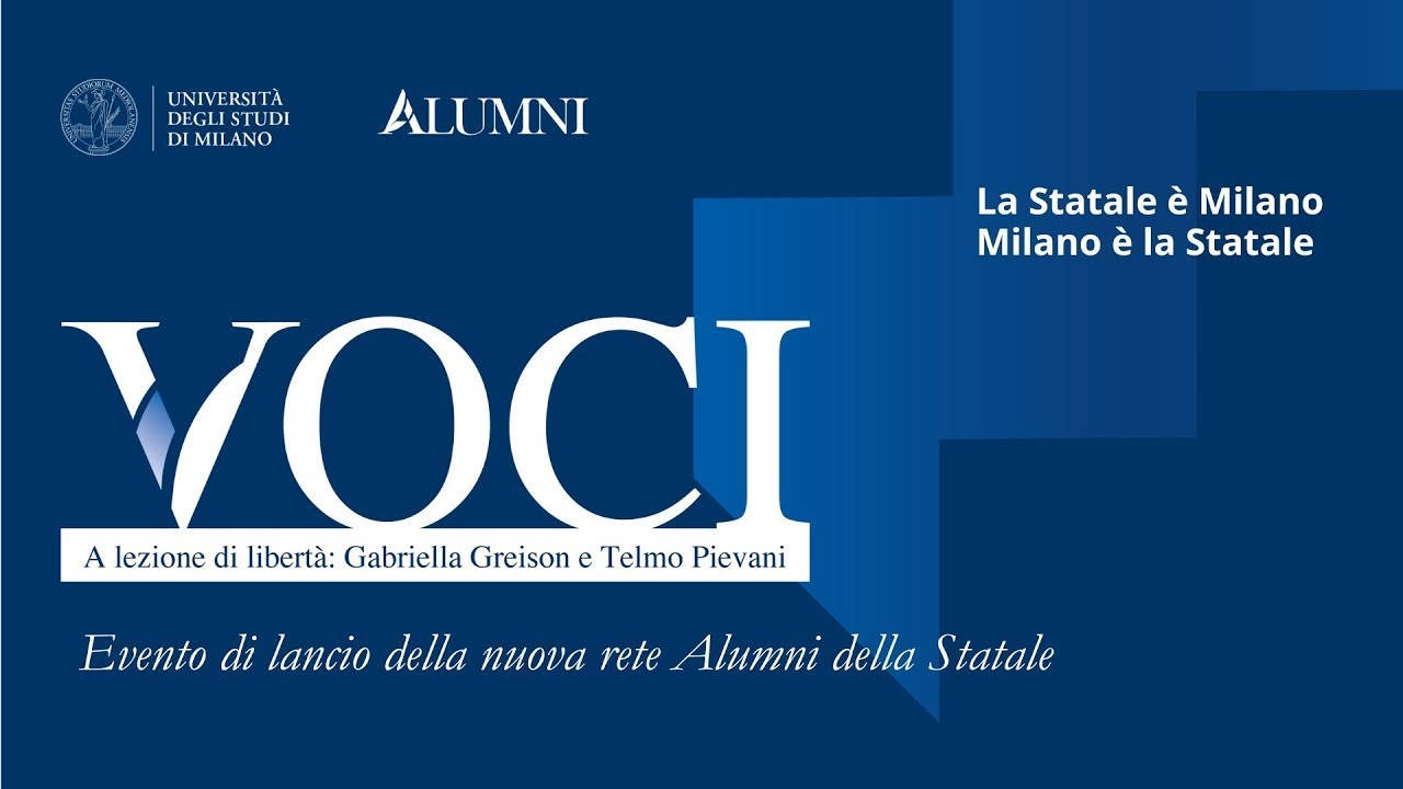 Voci. Evento di inaugurazione Alumni Statale