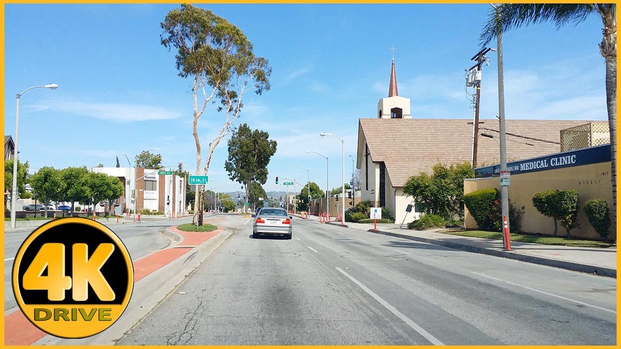 Driving Tour of Beverly Blvd (Montebello to Whittier) [4K]