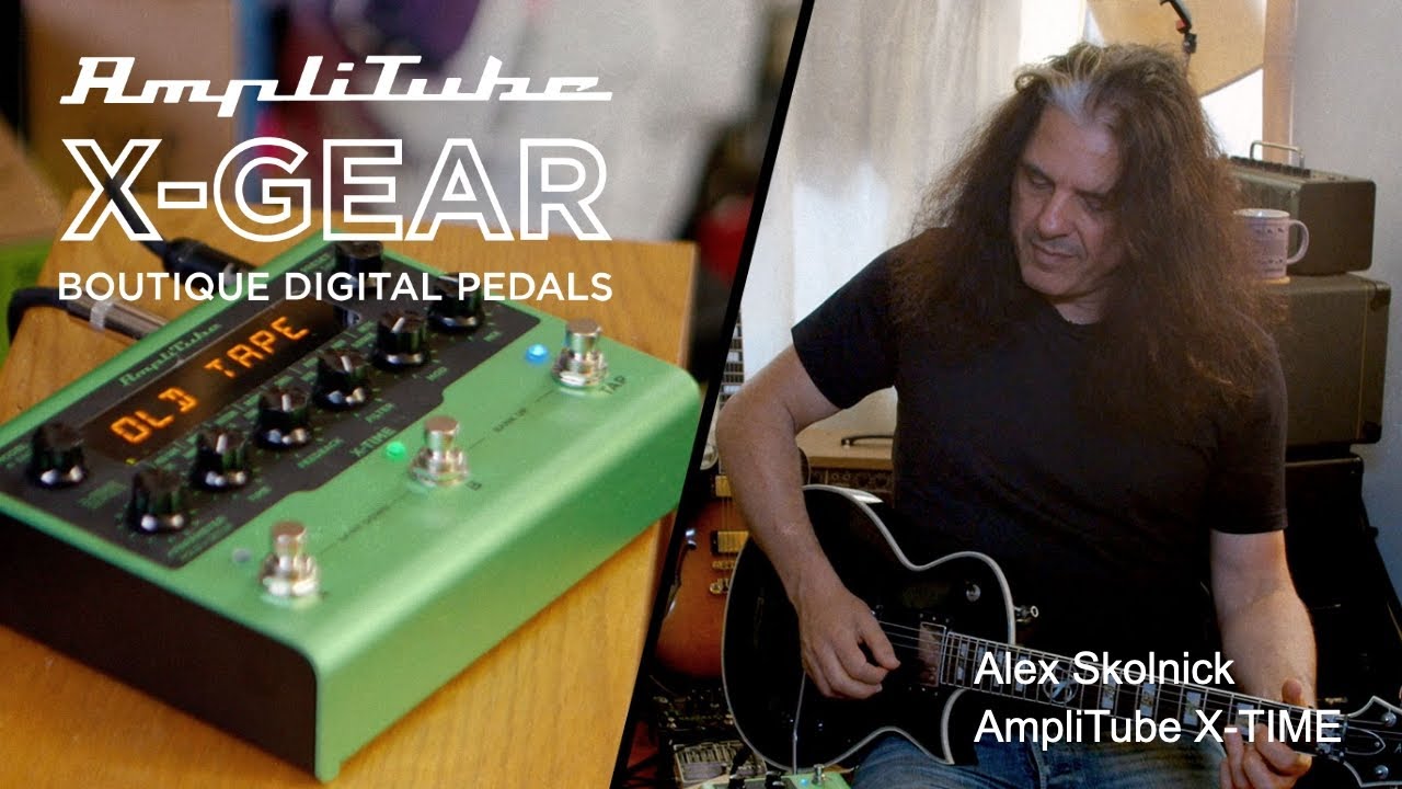 Alex Skolnick plays IK Multimedia's AmpliTube X-TIME guitar pedal - delay pedal demo