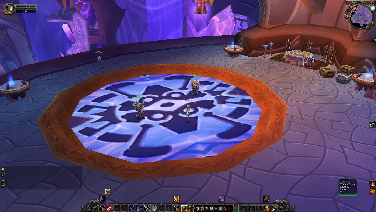 Exodar Warrior Trainer Location, WoW TBC