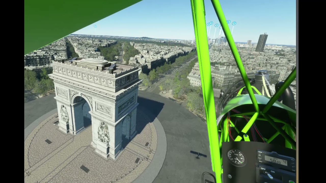 Asobo 103 Solo Top Rudder Aircraft Paris
