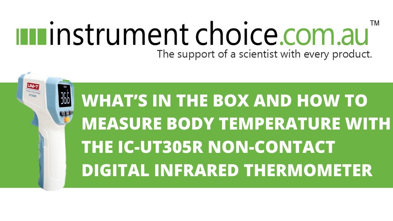 What’s In The Box And How To Use The IC-UT305R Non-Contact Digital Infrared Thermometer