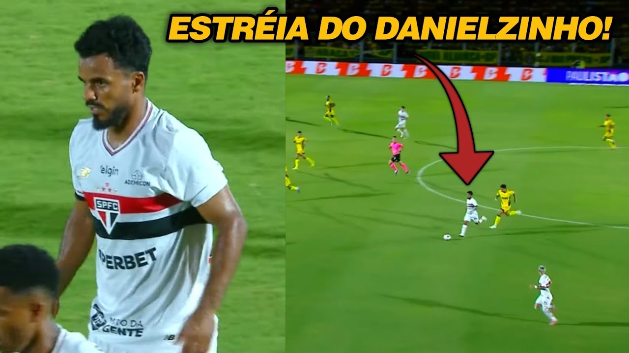 ESTRÉIA DE DANIELZINHO NO SÃO PAULO