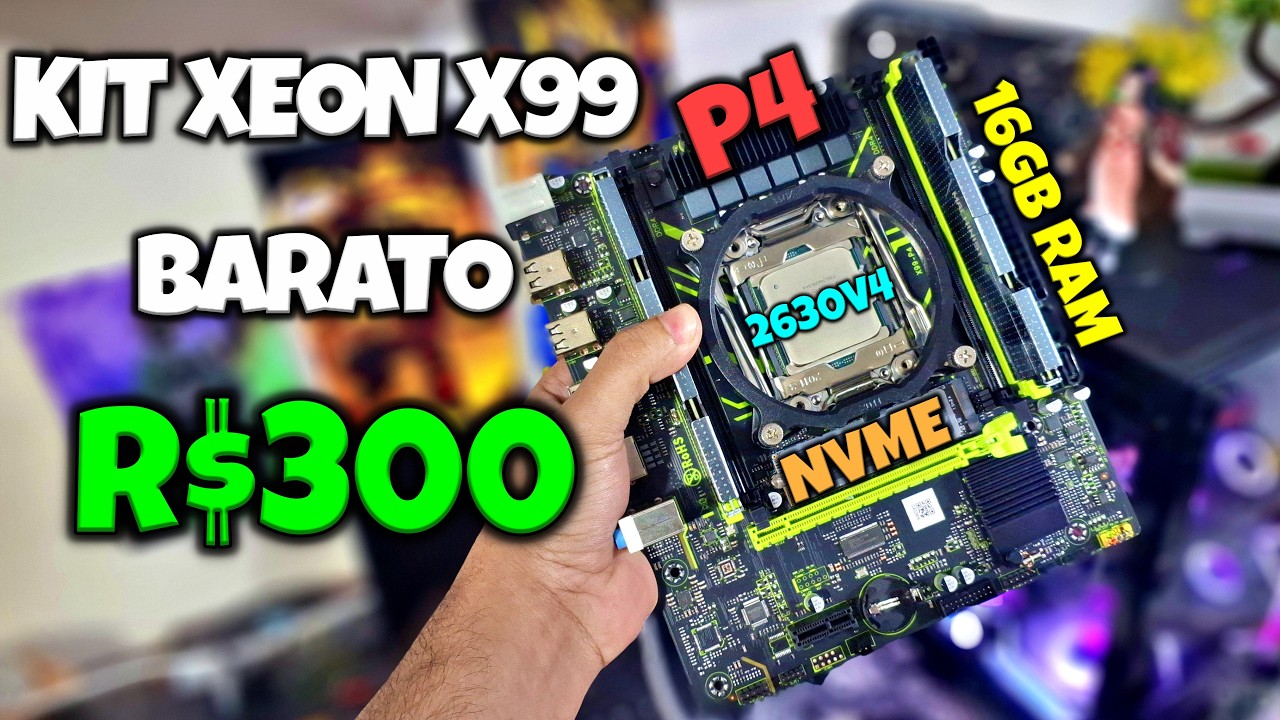 Kit Xeon x99 BARATO de R$300 + RX 6600 TESTE em Vários Jogos!! PEIDOU ?