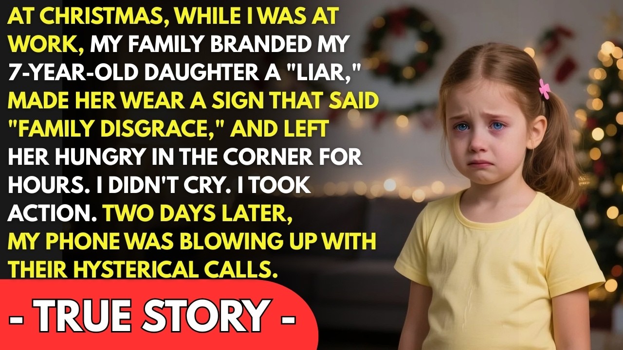 My family branded my 7-year-old daughter a “LIAR,” made her wear a sign that said “FAMILY DISGRACE”