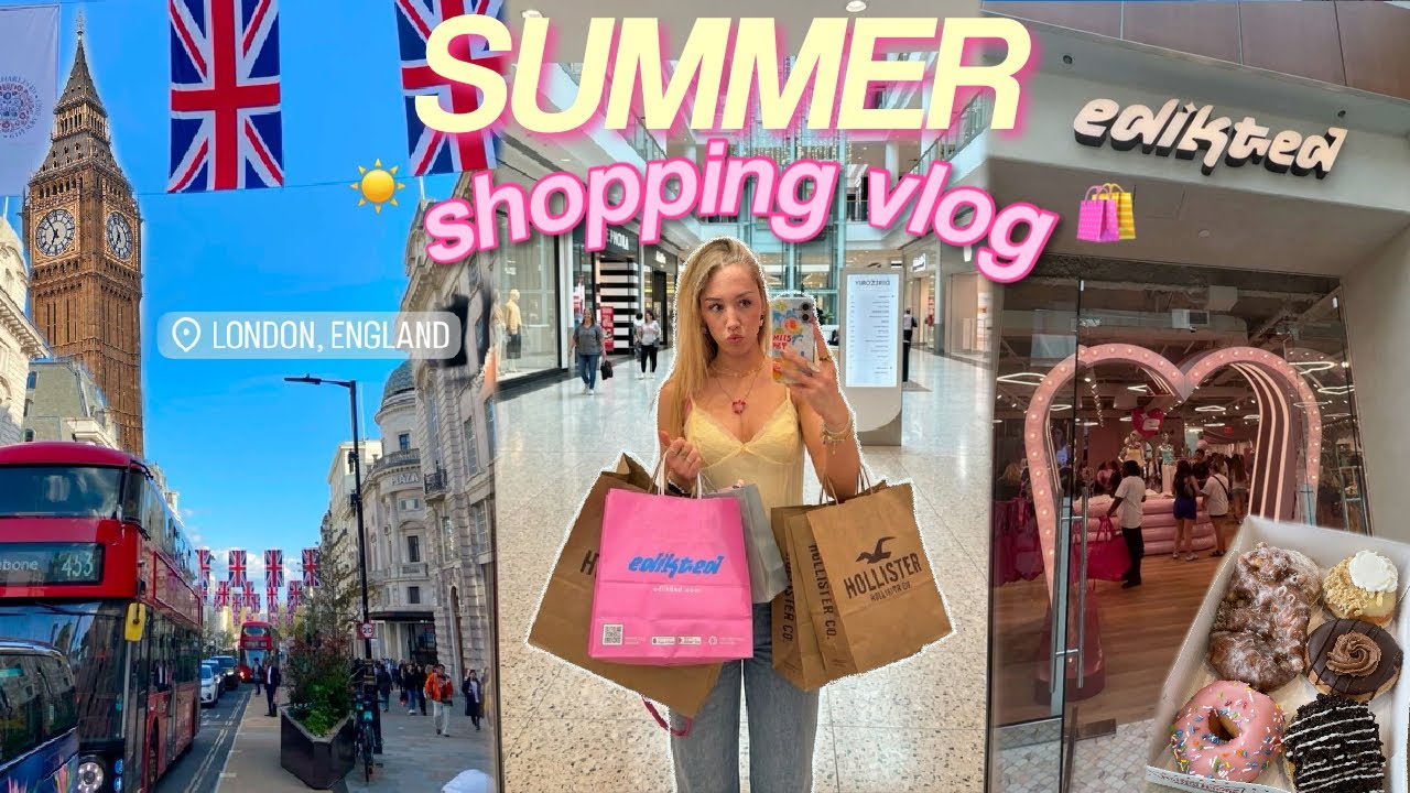 SUMMER LONDON SHOPPING VLOG! *edikted, mukbang, haul*