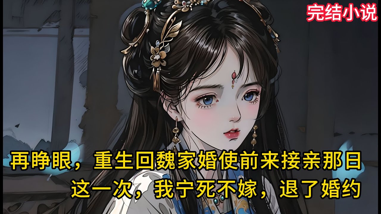 【一口氣看完 】再睁眼，重⽣回魏家婚使前来接亲那⽇，这⼀次，我宁死不嫁，退了婚约.........